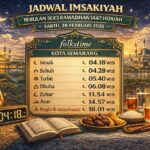 hari ke-10 Ramadhan 1447 H dengan penuh kesungguhan. Simak jadwal imsakiyah dan sholat lengkap untuk menjalankan ibadah sesuai syariat.