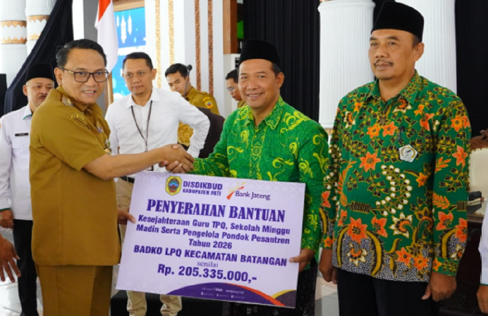 Guru TPQ hingga Pengelola Pesantren di Pati Terima Bantuan Kesejahteraan dari Pemkab