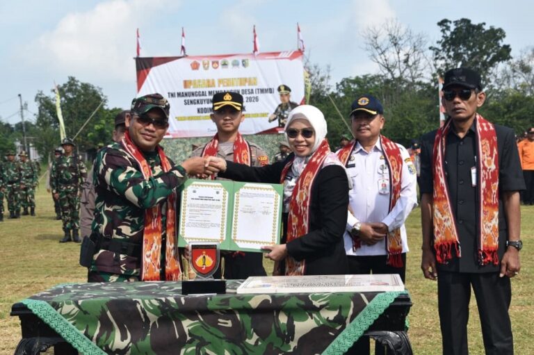 Program TMMD Sengkuyung Tahap I Tahun 2026 di Desa Kedondong, Kecamatan Gajah, Kabupaten Demak resmi ditutup.