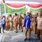 Gubernur Jawa Tengah Ahmad Luthfi meresmikan Embung Karangjati di Blora. Dua embung berkapasitas 68 ribu meter kubik ini mampu mengairi 40 hektare lahan