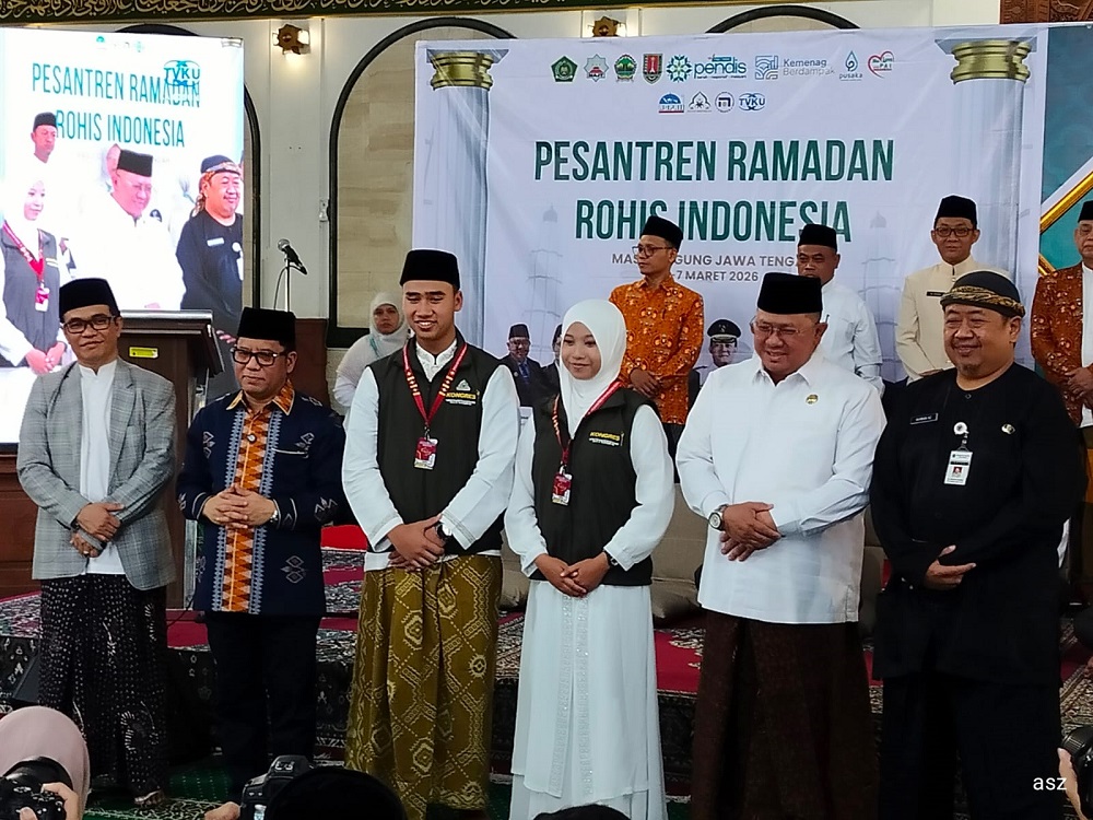 Pesantren Ramadan Rohis Indonesia 2026 resmi digelar di Masjid Agung Jawa Tengah (MAJT), Semarang.
