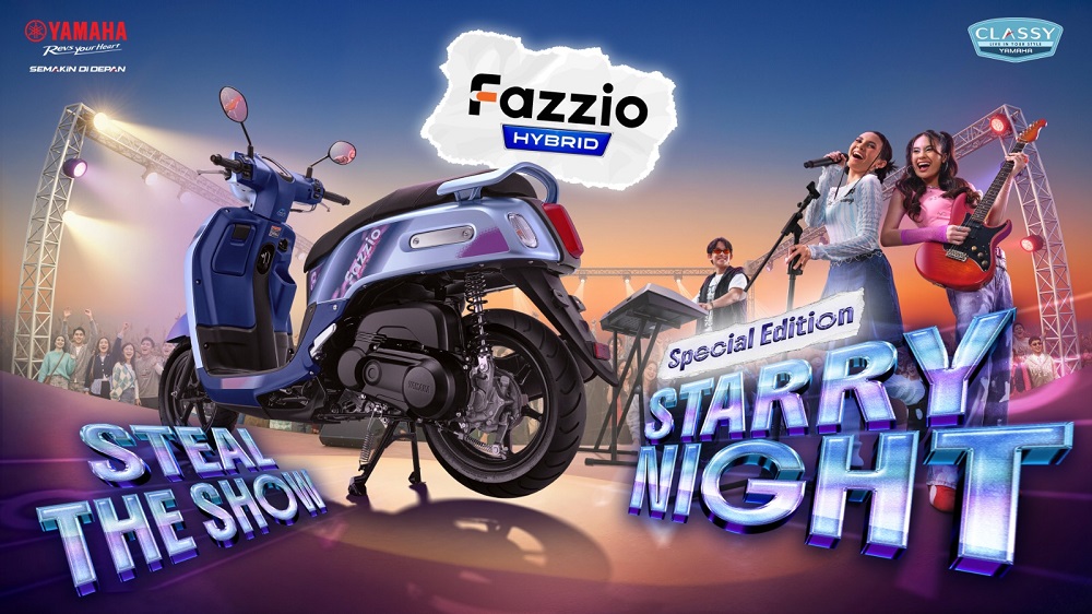 Fazzio Hybrid Starry Night Special Edition resmi hadir dengan desain retro-modern, efek grafis iridescent, dan produksi terbatas.