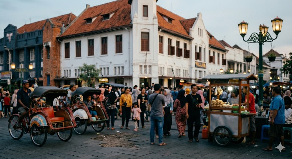 Ilustrasi Kota lama Semarang
