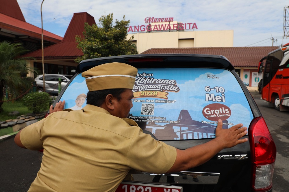 Pemprov Jawa Tengah meluncurkan mobil branding untuk mempromosikan Pameran Abhirama Ranggawarsita 2026 di Semarang.