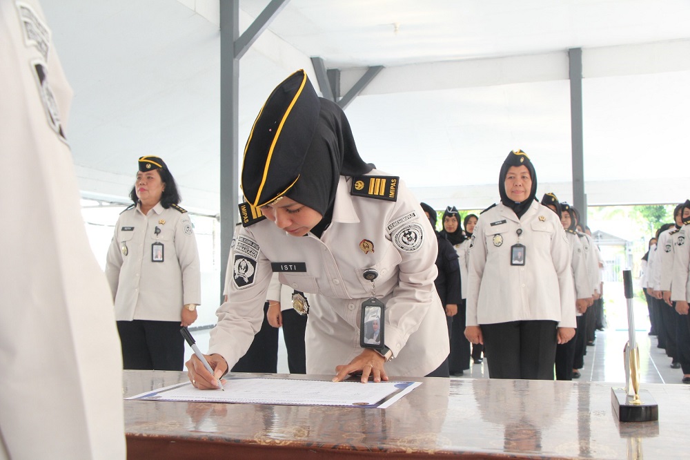 Komitmen “Zero Halinar” ditegaskan di Lapas Perempuan Semarang melalui ikrar dan penandatanganan bersama.