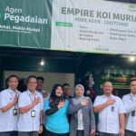 PT Pegadaian terus memperluas jaringan layanan keuangan dengan meresmikan Outlet Agen Pegadaian “Empire Koi Muria” di kawasan Jalan Kampus UMK, Kudus, Jawa Tengah.
