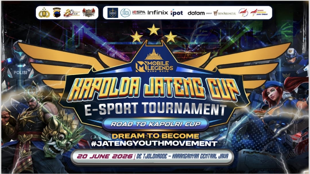 Kapolda Jateng E-Sport Cup 2026 tidak hanya menghadirkan kompetisi gim Mobile Legends: Bang Bang, tetapi juga menjadi festival kreatif di De Tjolomadoe Karanganyar.