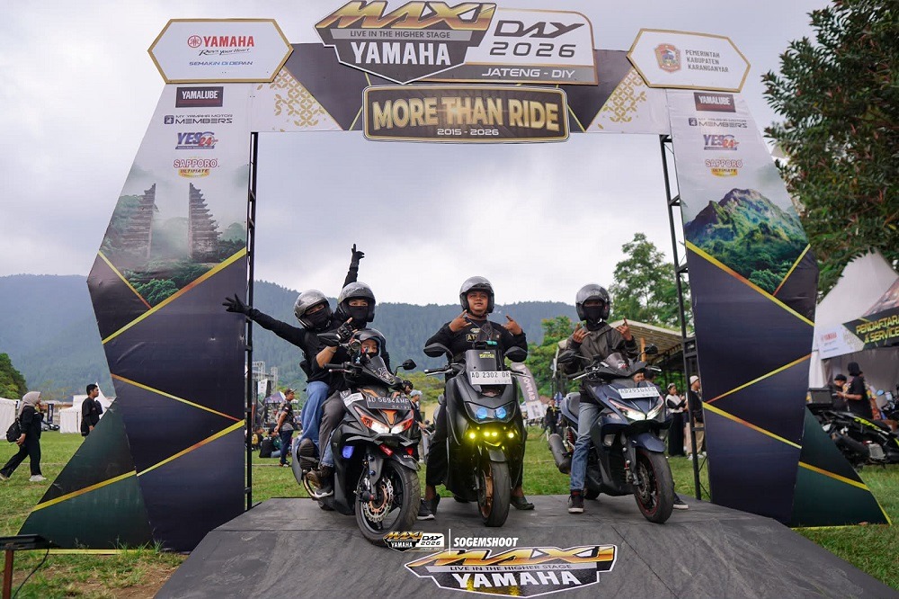 Lebih dari 700 bikers pengguna MAXI Yamaha dari Jawa Tengah, DIY hingga Surabaya memadati Tawangmangu dalam MAXI Yamaha Day 2026.