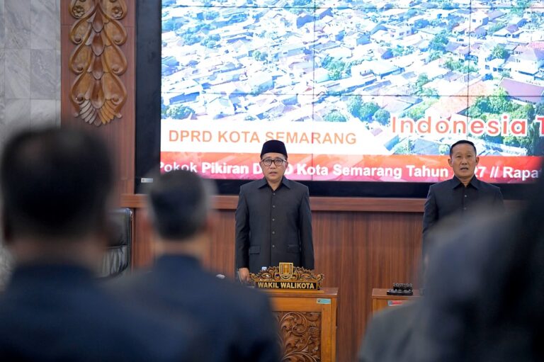 Pemkot Semarang menerima Pokok-Pokok Pikiran (Pokir) DPRD Kota Semarang Tahun 2027 yang berasal dari aspirasi masyarakat.
