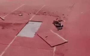 Perbaikan jogging track Tri Lomba Juang (TLJ) Kota Semarang disorot karena terlihat seperti ditambal.