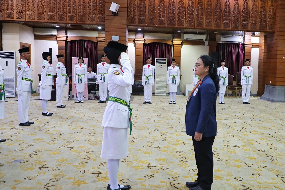 27 Paskibraka Semarang Resmi Dikukuhkan, Agustina Titip Pesan soal Integritas dan Kepemimpinan