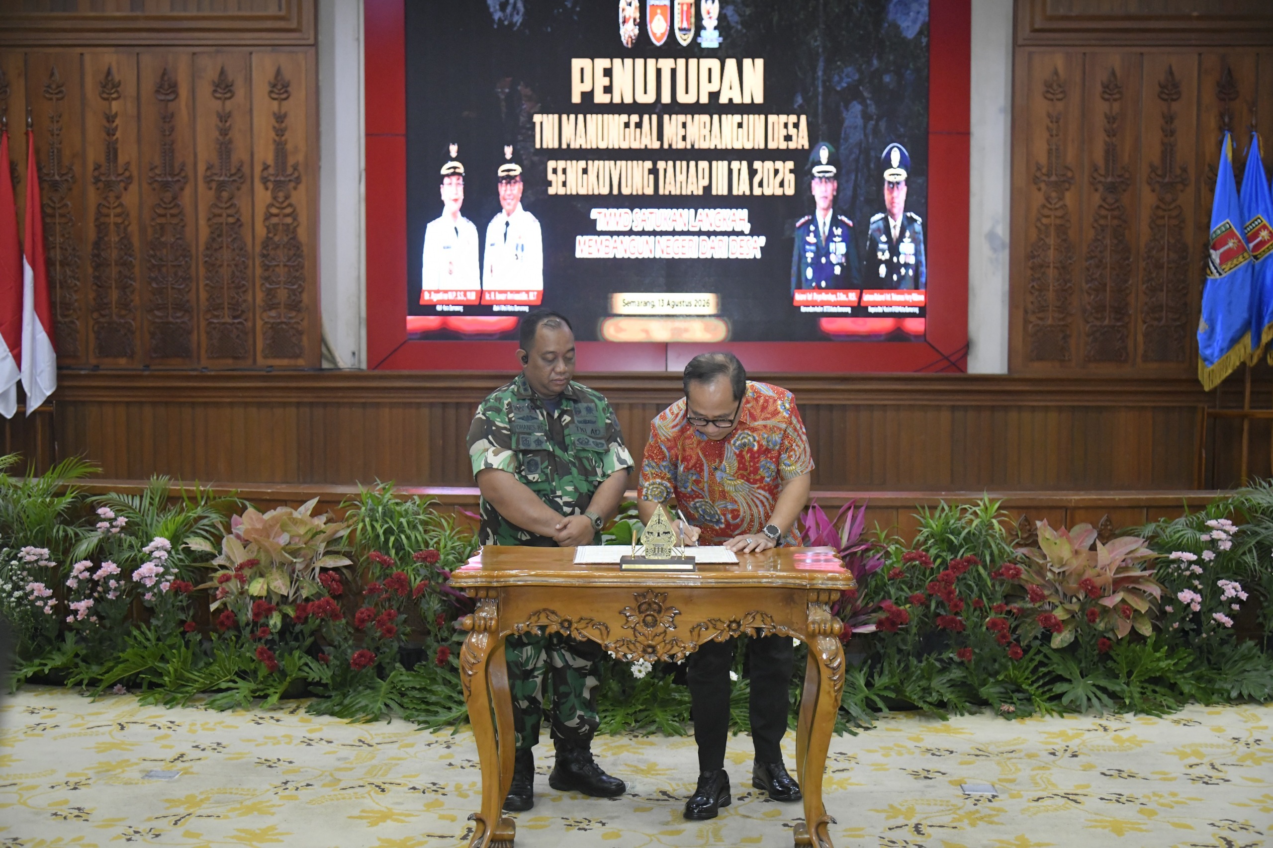 TMMD Sengkuyung III 2026 di Sawah Besar, Semarang, tuntas.