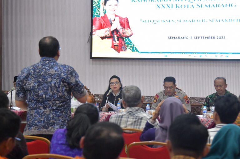 MTQ Nasional XXXI 2026 di Kota Semarang menjadi panggung kebersamaan lintas agama. Wali Kota Agustina Wilujeng mengapresiasi keterlibatan berbagai umat dalam menunjukkan wajah toleransi Semarang.